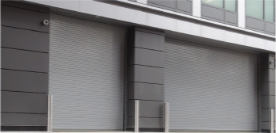 Rolling steel fire door