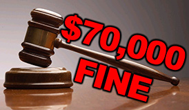 Door Dealer Fined $70,000